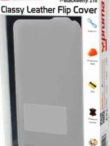 Promate Grey Zemi BlackBerry Z10 Classy Leather Flip Cover