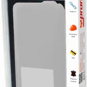 Promate White Zemi BlackBerry Z10 Classy Leather Flip Cover
