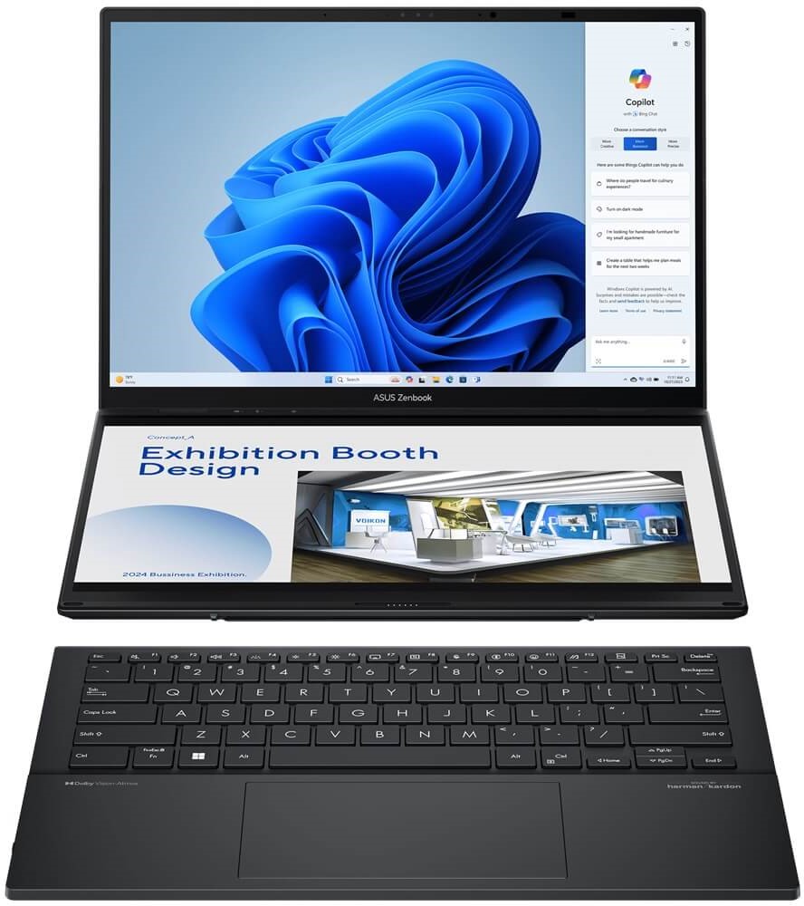 Asus Zenbook DUO UX8406CA Intel Core Ultra 9 Dual Screen Laptop